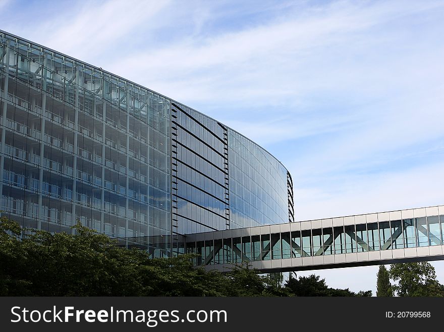 The European Parliament building, in Strasbourg, France. The European Parliament building, in Strasbourg, France