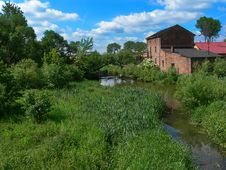 Water Mill In Summer Royalty Free Stock Image