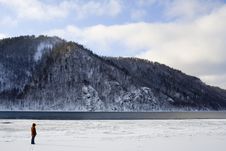 River Angara Near Lake Baikal Royalty Free Stock Photo River Angara Near Lake Baikal Royalty Free Stock Photo