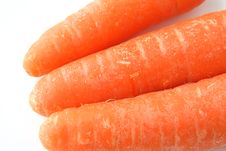 Three Carrots Clouseup Royalty Free Stock Images Three Carrots Clouseup Royalty Free Stock Images