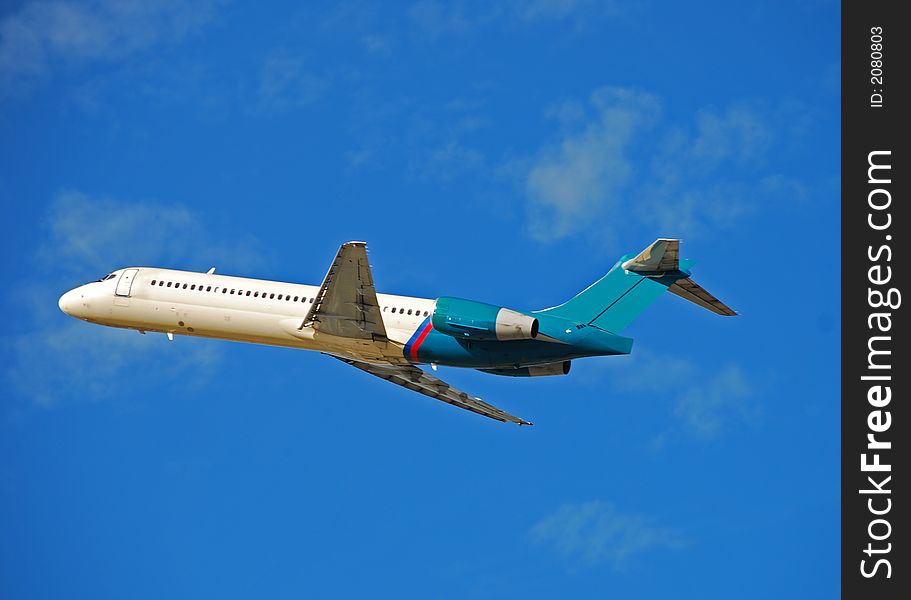 Boeing 717 Jet Taking Off