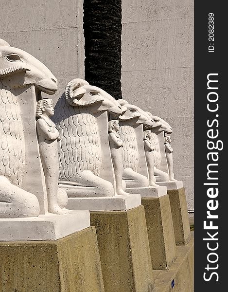 Ancient Egypt Sculptures Perspective