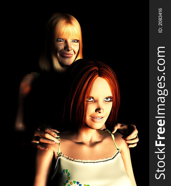 An image of a mother and daughter, this image would be suitable for Mothers Day concepts. An image of a mother and daughter, this image would be suitable for Mothers Day concepts.