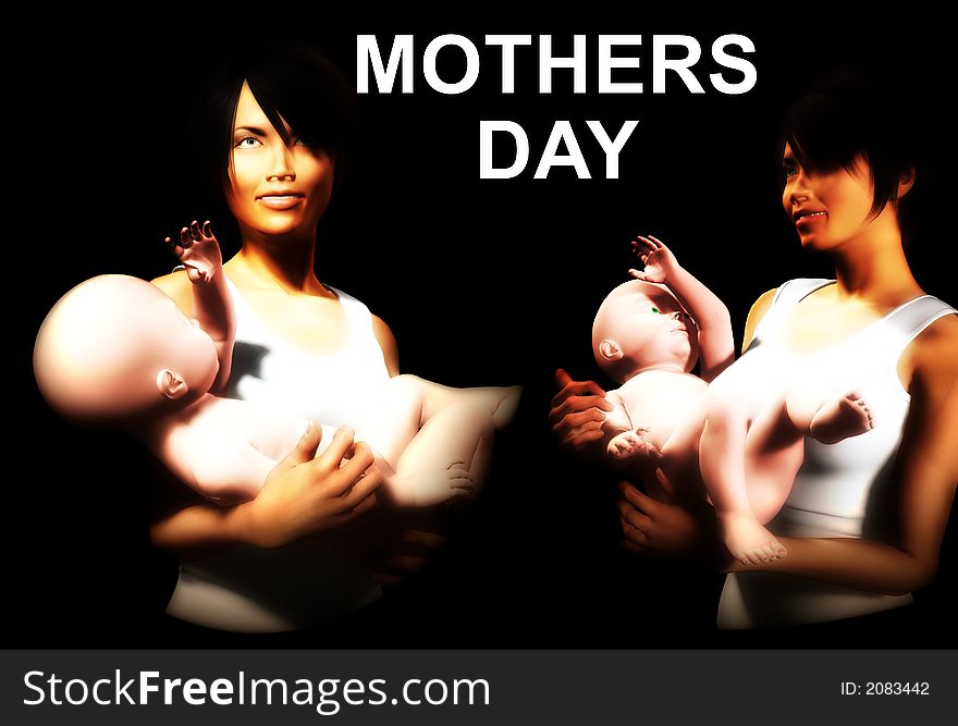 An image of some mothers and baby daughters, this image would be suitable for Mothers Day concepts. An image of some mothers and baby daughters, this image would be suitable for Mothers Day concepts.