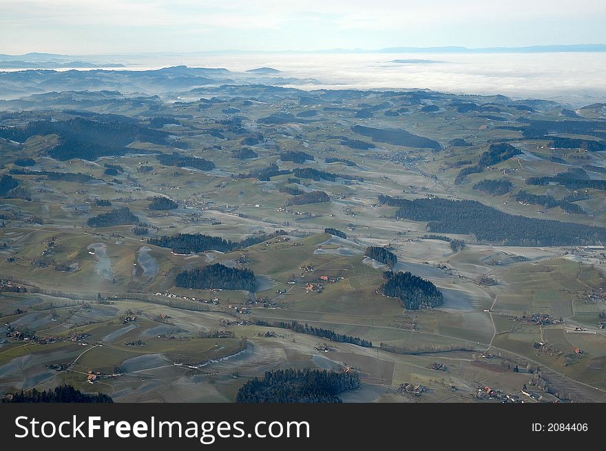 Beautiful Moutains Shot From Plane