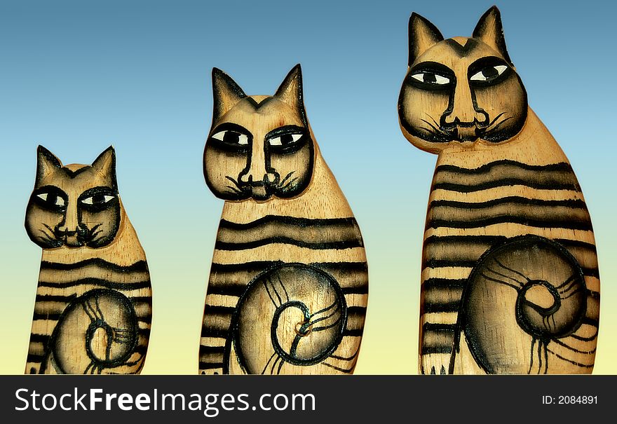 Three Funny Cats