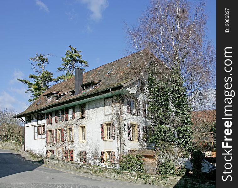 View of an Old Swiss House. View of an Old Swiss House