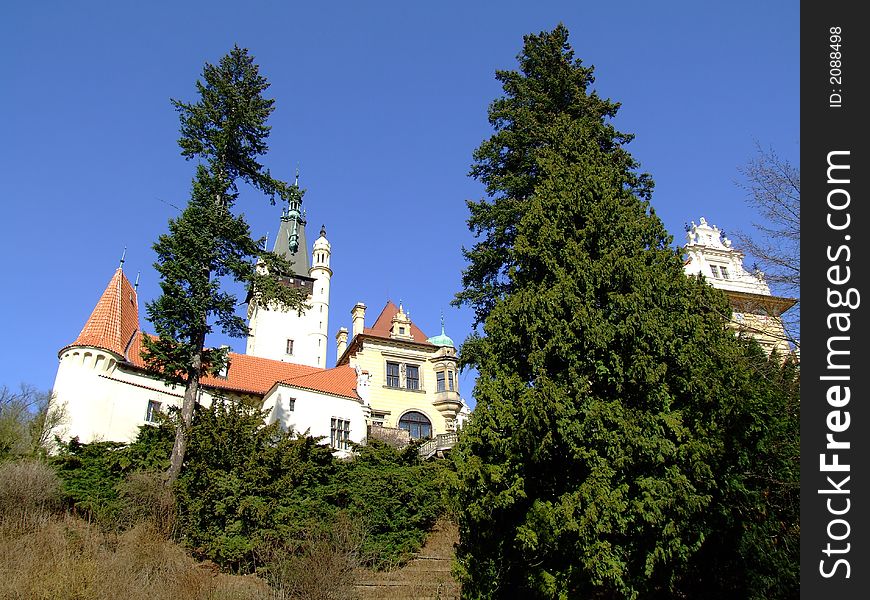 Historical castle near the Prague. Historical castle near the Prague
