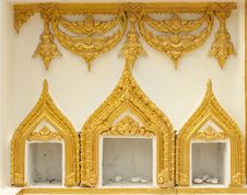 Wall Temple In Thailand. Royalty Free Stock Images Wall Temple In Thailand. Royalty Free Stock Images