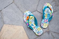 Colorful Sandals. Stock Images Colorful Sandals. Stock Images