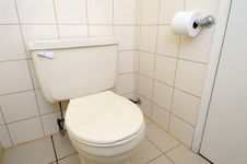 Clean Toilet And Toilet Paper Royalty Free Stock Image Clean Toilet And Toilet Paper Royalty Free Stock Image