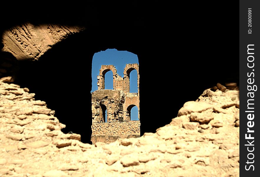 The biggest coloseum in Africa - El Jem. The biggest coloseum in Africa - El Jem