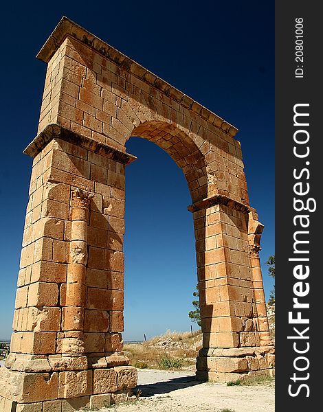 One of the triumphal arch in Tunisia
