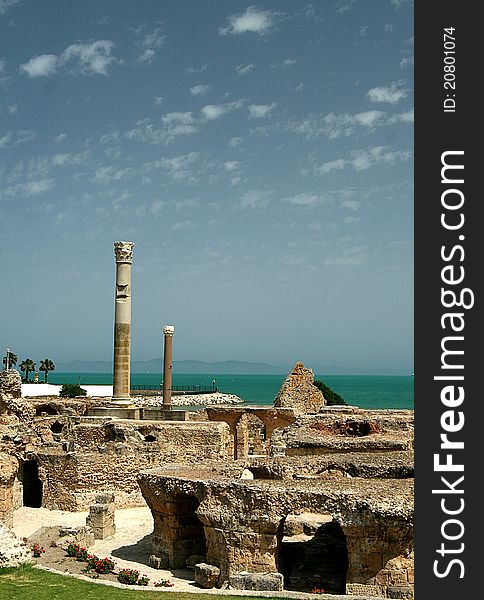 Carthagina - ancient ruins in Tunisia