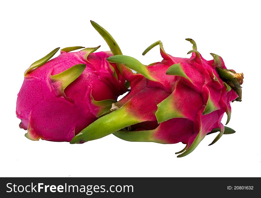 Dragon Fruit isolated on white background