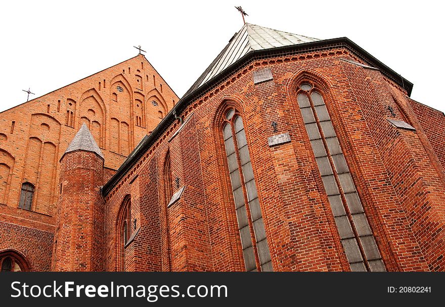 Gothic cathedral in Kolberg city, Poland. Gothic cathedral in Kolberg city, Poland.