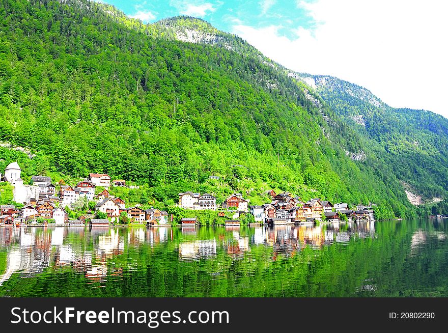 Village in Hallstatt, Austria