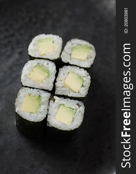 Japanese Food Sushi Avocado Roll