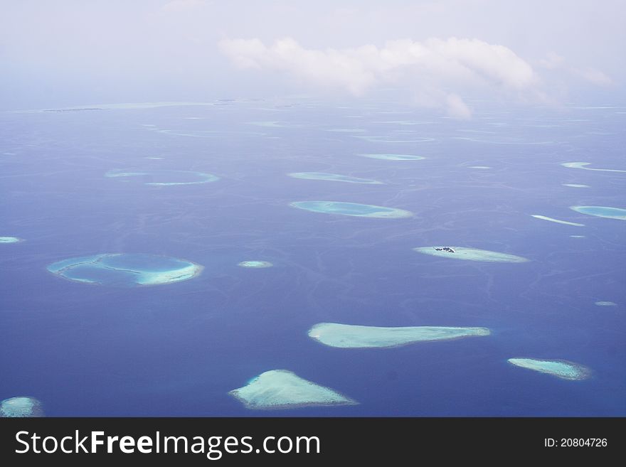 Maldive Islands - view from the air
