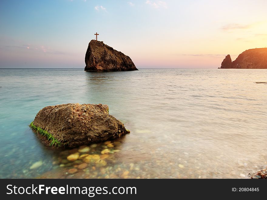 Beautiful seascape. Composition of nature.