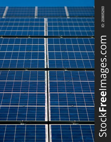 Closeup view on solar panels. Closeup view on solar panels