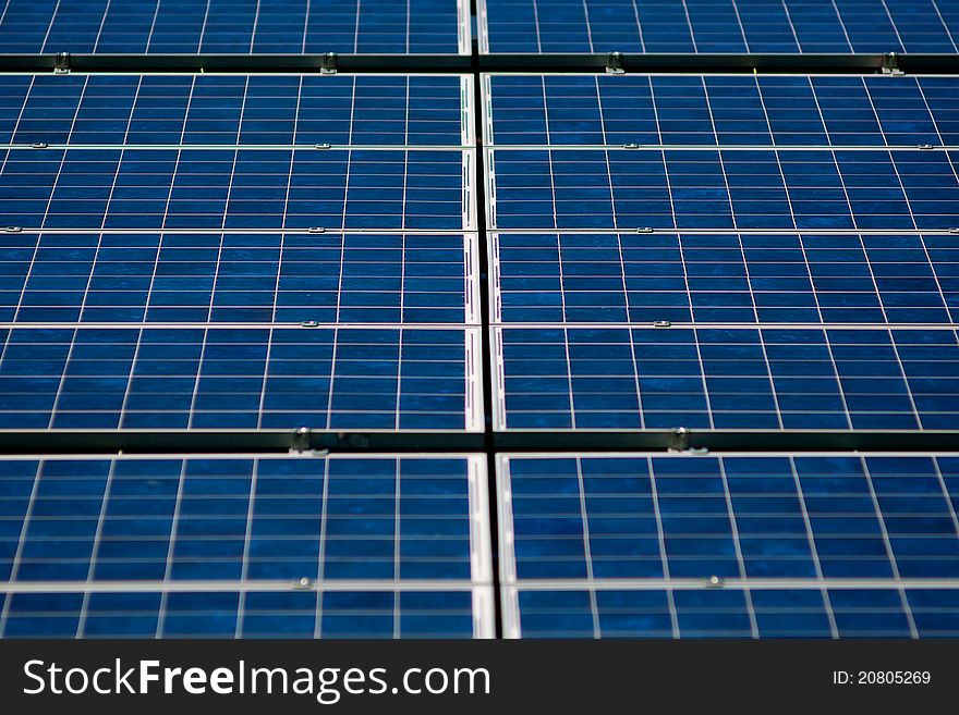 Closeup view on solar panels. Closeup view on solar panels