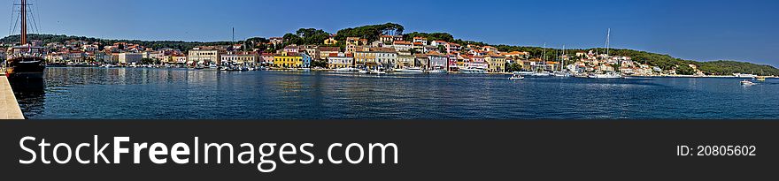 Megapanoramic view - Mali Losinj, Island of Losinj, Croatia II. Megapanoramic view - Mali Losinj, Island of Losinj, Croatia II