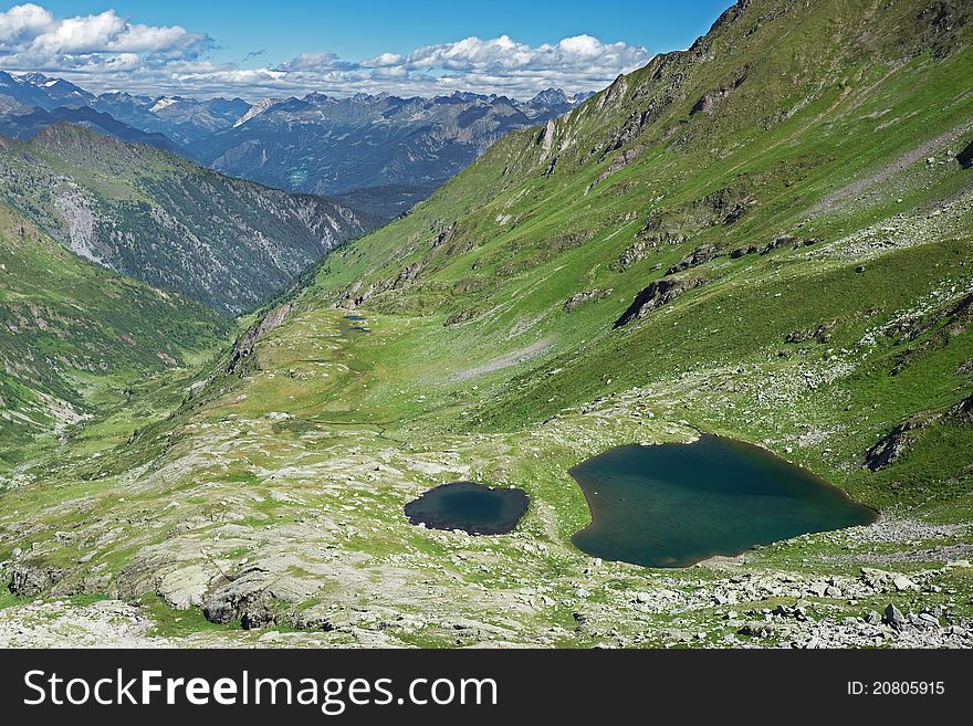 Lakes’ valley. A small alpin valley with wonderful lakes over 2000 meters on the sea-level. Lakes’ valley. A small alpin valley with wonderful lakes over 2000 meters on the sea-level