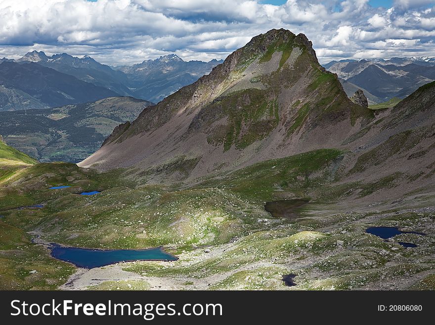 Lakes’ valley. A small alpin valley with wonderful lakes over 2000 meters on the sea-level. Lakes’ valley. A small alpin valley with wonderful lakes over 2000 meters on the sea-level