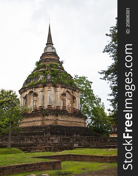 Ancient pagoda in Wat Jed Yod, Chiangmai Thailand. Ancient pagoda in Wat Jed Yod, Chiangmai Thailand.