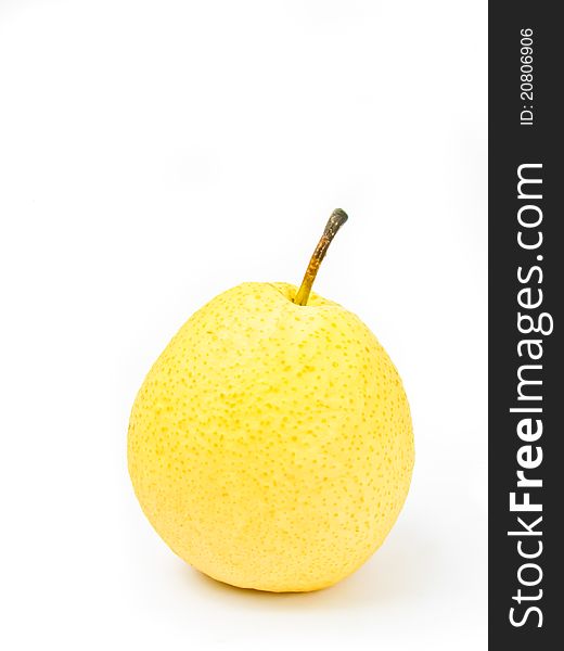 Fresh Chinese pear on white background