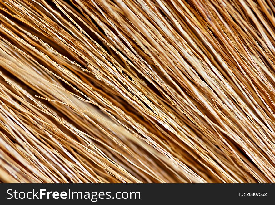 Close Up Detail Of A Broom Texture