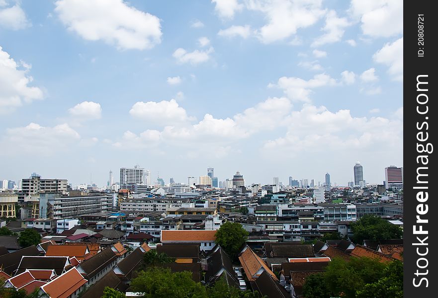 Cityscape of Bangkok city in the afternoon , Thailand,SE Asia. Cityscape of Bangkok city in the afternoon , Thailand,SE Asia