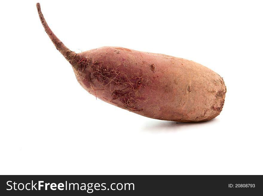 Beet on a white background