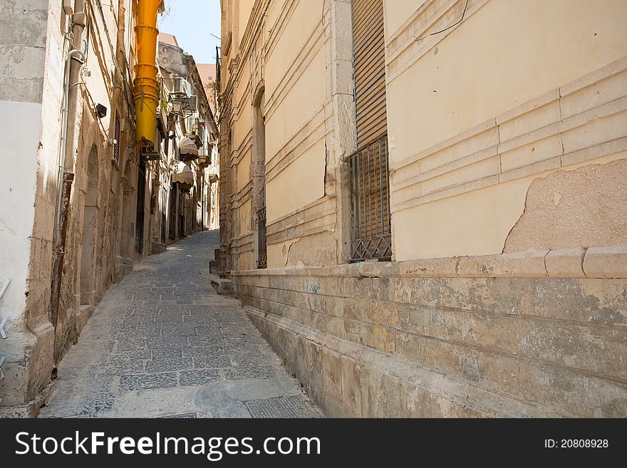 Narrow Street In Syracuse, Sicily