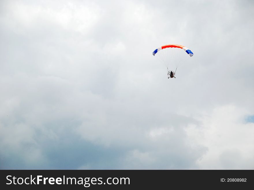 Powered Parachute In The Cloud