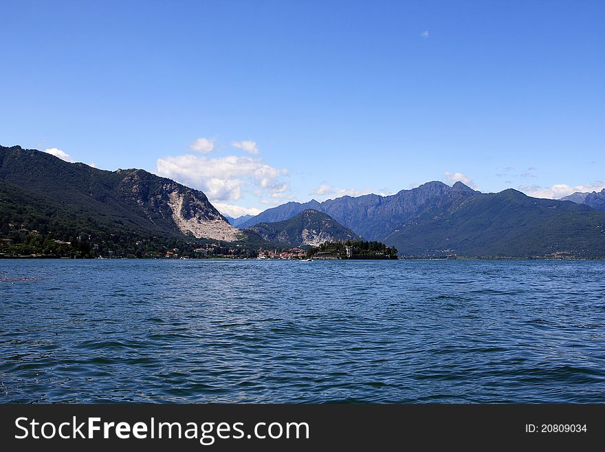 View of Lago Maggiore (Great Lake) from Isola Bella island, Italy. View of Lago Maggiore (Great Lake) from Isola Bella island, Italy