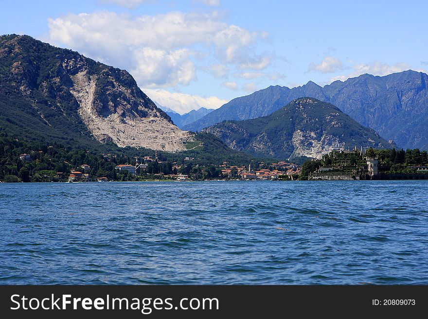 View of Lago Maggiore (Great Lake) from Isola Bella island, Italy. View of Lago Maggiore (Great Lake) from Isola Bella island, Italy