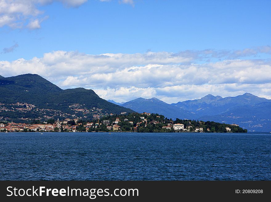 View of Lago Maggiore (Great Lake) from Isola Bella island, Italy. View of Lago Maggiore (Great Lake) from Isola Bella island, Italy