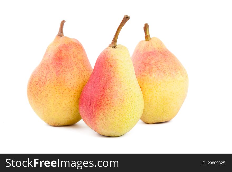 Pear on a white background