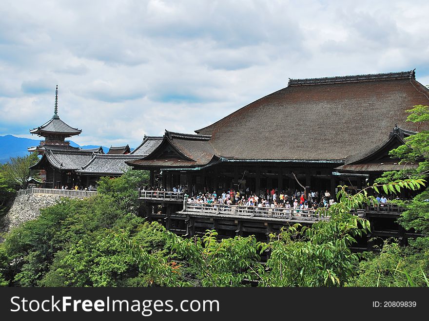 View Of Kiyomizu Temple And Pagoda