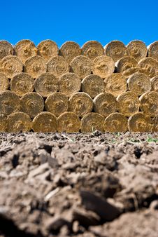 Straw Bales Stack Stock Photo Straw Bales Stack Stock Photo