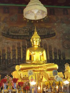 Big Golden Buddha Statue At Wat Rakhang , Bangkok Stock Image Big Golden Buddha Statue At Wat Rakhang , Bangkok Stock Image