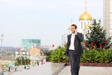 Men Calling By Phone Stock Images Men Calling By Phone Stock Images