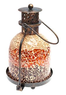 Vintage Metal Lamp Of A Mosaic Stock Image Vintage Metal Lamp Of A Mosaic Stock Image