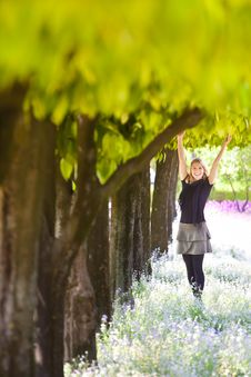 Enjoying The Spring Royalty Free Stock Image Enjoying The Spring Royalty Free Stock Image