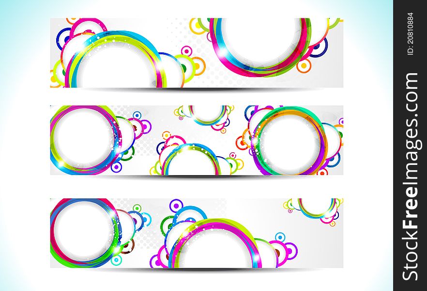 Abstract Colorul Web Banner