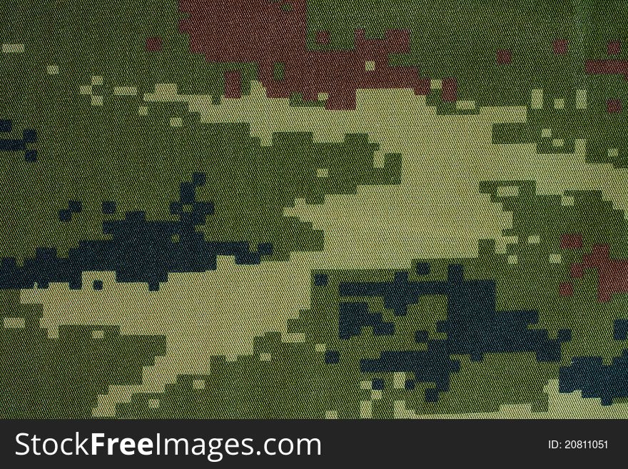 Large seamless image of cloth printed with military camouflage pattern. Large seamless image of cloth printed with military camouflage pattern