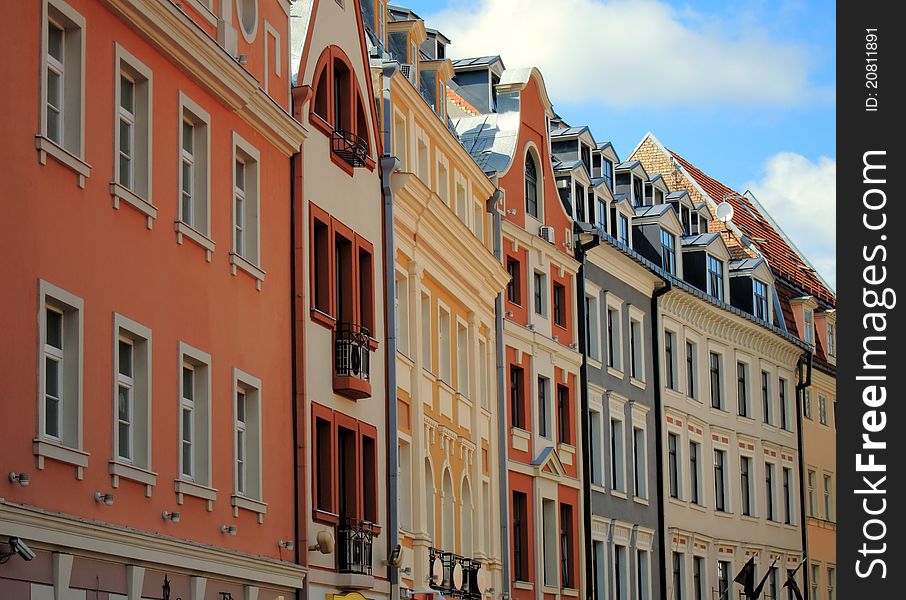 Houses in old Riga, Latvia