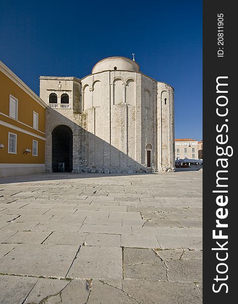 Entrance door of the St.Donatus church in Zadar